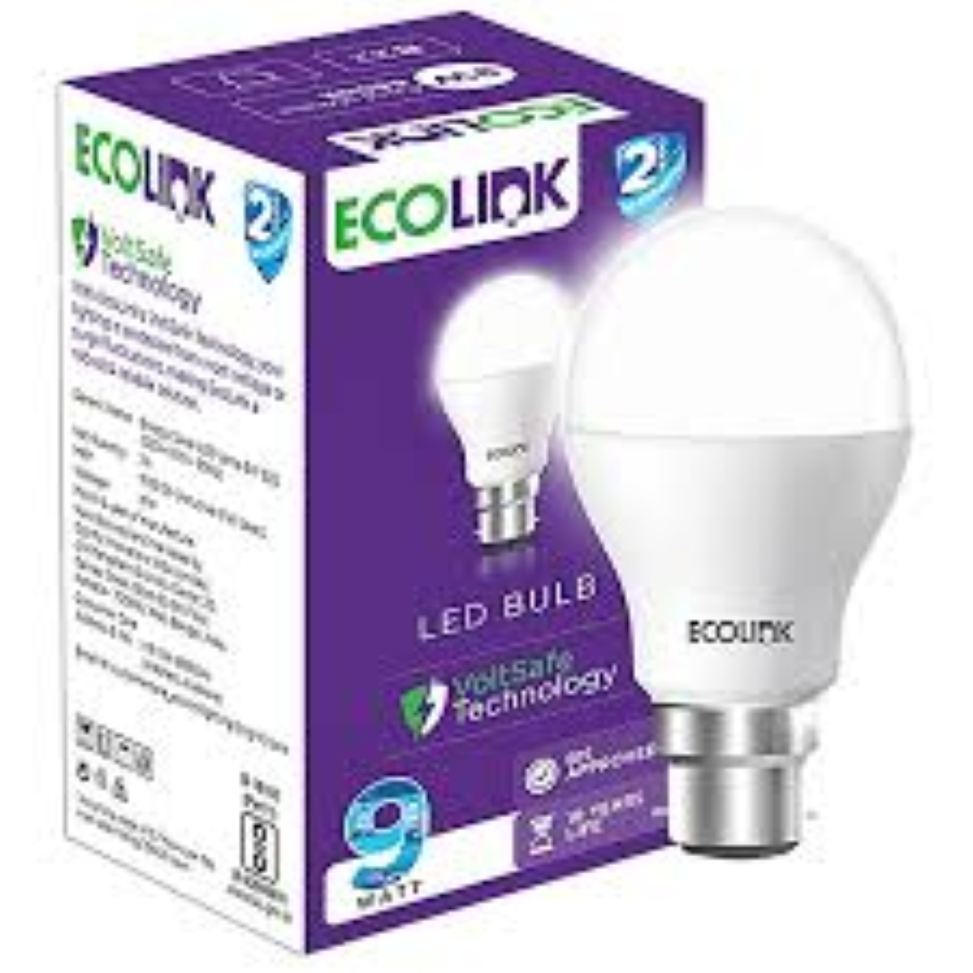 ECOLINK LED BULB 9W B22 WW 806 L